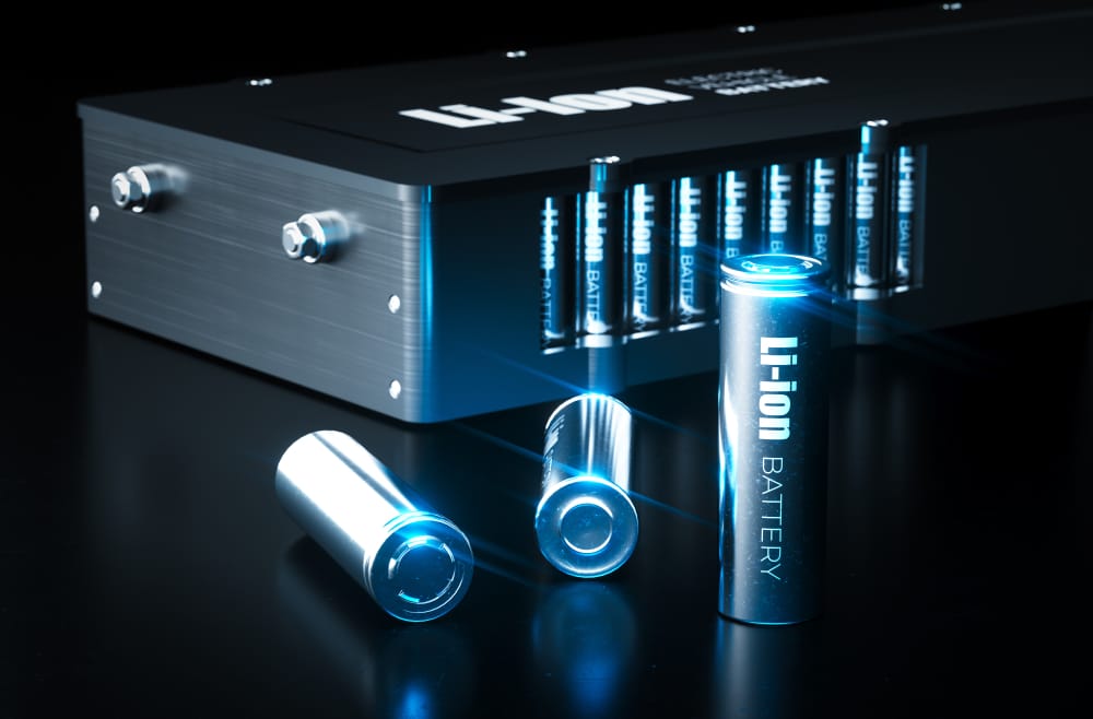 Modern,Lithium,Ion,Battery,Technology,Concept.,Metal,Li-ion,Battery,Cells | Electronics Cooling