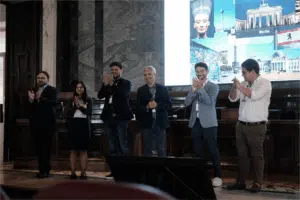 Therminic organizing committee clapping